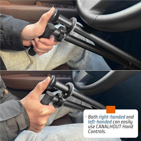 Handicap Driving Hand Controls for Disabled Drivers, Car Pedal Assist Controls, Left or Right Hand Both Available, Length Adjustable, Double Insurance,Blue in Kuwait