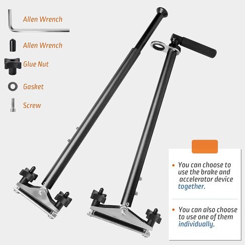 Handicap Driving Hand Controls for Disabled Drivers, Car Pedal Assist Controls, Left or Right Hand Both Available, Length Adjustable, Double Insurance,Blue in Kuwait
