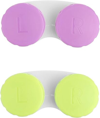 8 Pack Contact Lens Cases, Lens Holder Box Soak Storage Kit, Small Contact Cases, Lenses De Contact Box (8, Black) in Kuwait