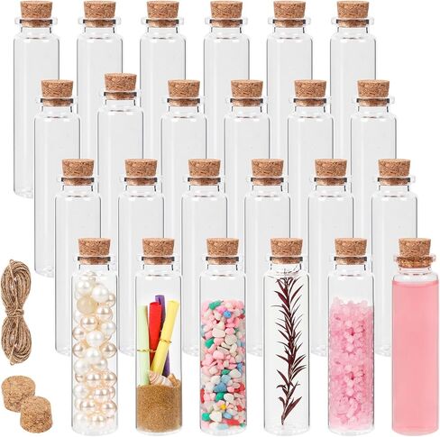 زجاجات زجاجية صغيرة مع كورك 20 مل ، 12 حزمة زجاجة صغيرة مع الفلين ، زجاجات صغيرة مع الفلين ، قوارير صغيرة مع الفلين ، جرار تعويذة ، زجاجة رملية صغيرة للحرف اليدوية ، الديكور ، تفضل الحفلات in Kuwait