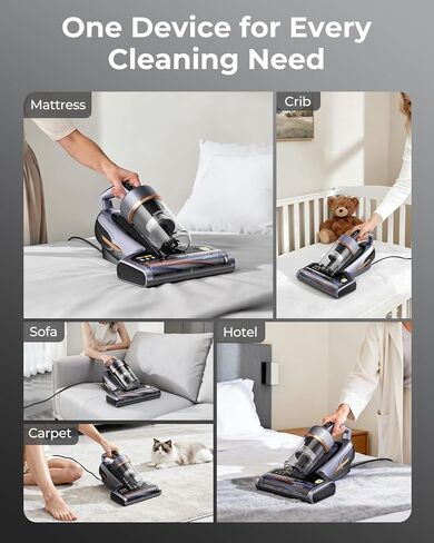 Jimmy BX7 Pro Max Graphene Mattress Vacuum Cleaner with Dust Sensor, Bed Vacuum with UV Light & Ultrasound Tech, 550W Powerful 16Kpa Suction Handheld Vacuums Couch Cleaner (Corded) in Saudi Arabia