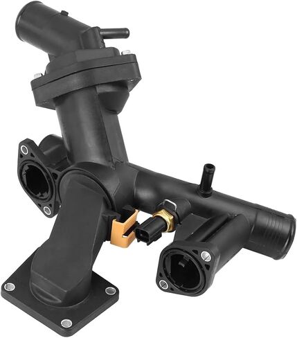 Thermostat Housing Assembly W/Sensor 68003582AB - Compatible with Dodge, Jeep - Journey 09-20, Avenger 09-14, Compass Patriot 07-17, Caliber, Sebring, 200 - DOHC 4Cyl 2.4L 2.0L in Saudi Arabia