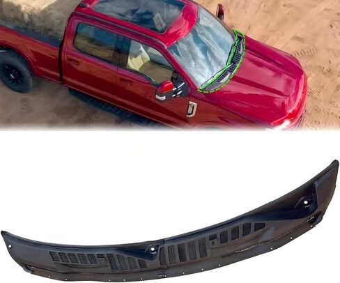 Pair Front Windshield Wiper Cowl Grille Insert Panel Compatible for 2017-2022 Ford F250/F350/F450/F550 Super Duty HC3Z-25022A68-AB HC3Z-25022A69-AC in Kuwait