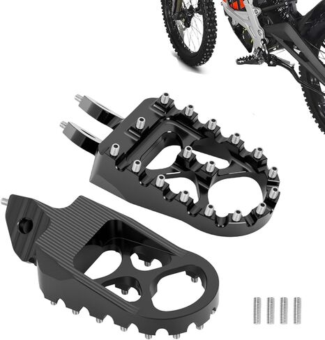 Kemimoto دراجة نارية قدم قدم القدم الراحة المتوافقة مع Surron Light Bee X/S Footpegs X260 و X160 Talaria Sting Mx3 Mx4 Talaria xxx دراجة الأوساخ الكهربائية السوداء in Kuwait