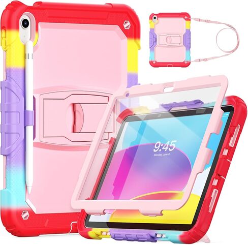 HXCASEAC Case for iPad A16 11th/10th Generation Case Kids, Girl, Drop Proof in Saudi Arabia