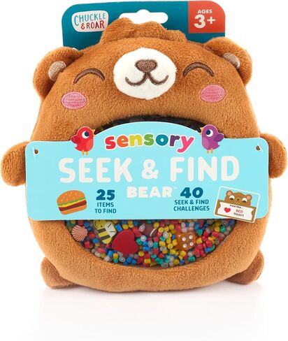 Chuckle & Roar - Sensory Seek & Find Bear - Scavanger Hunt on The Go - Great for Car Rides - Family Game for Toddlers - Ages 3 and Up in Kuwait