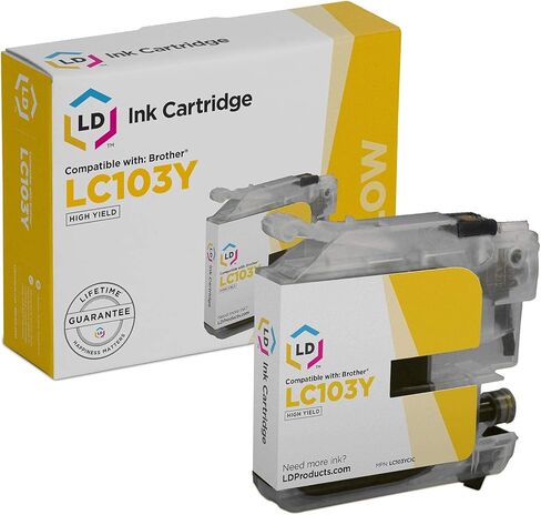 LD Products Compatible Ink Cartridge Replacement for Brother LC103 High Yield (3 Black, 2 Cyan, 2 Magenta, 2 Yellow, 9-Pack) in Saudi Arabia