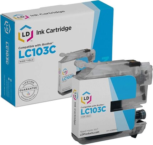 LD Products Compatible Ink Cartridge Replacement for Brother LC103 High Yield (3 Black, 2 Cyan, 2 Magenta, 2 Yellow, 9-Pack) in Saudi Arabia