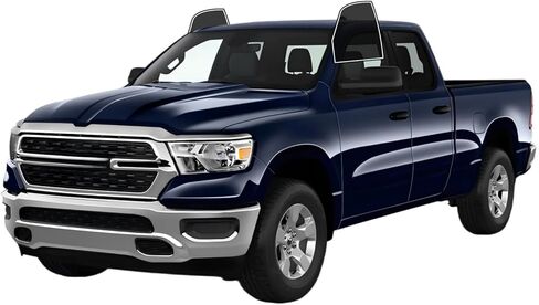 Precut Window Tint Film Front Two Door Windows Tint Film Cars Sun Blocking Protection Privacy Anti Shatter Glass 2 Ply Computer Cut Any Tint Shade for Ram 1500 Quad Cab 2019-2023 in Kuwait