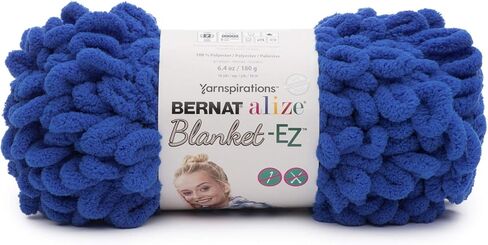 Bernat Alize Blanket-EZ Yarn, White & Mint in Kuwait