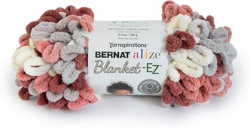 Bernat Alize Blanket-EZ Yarn, White & Mint in Kuwait