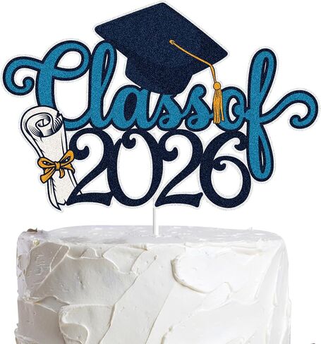 LINGBOOM Class of 2024 Happy Graduation Cake Topper Red Glitter Grad 2024 Happy Graduation We are So Proud of You Cake Decorations Graduation Congrats Grad Cake Party Supplies (Red) in Saudi Arabia