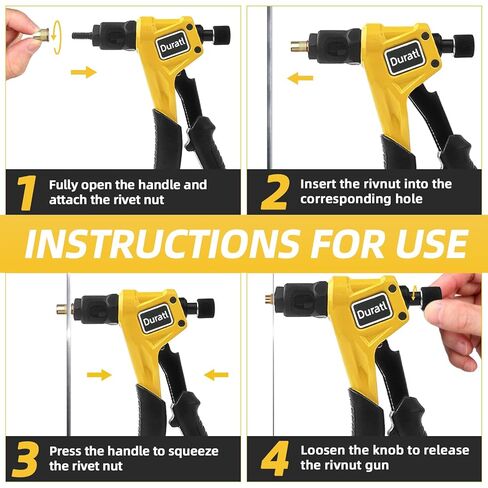 الاستبدال mandrel for rovet nut Tool Tool Rivnut Tool ، Proct Nut Mandrel & Nose Piece ، 8-32 in Kuwait