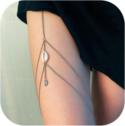 Body Chain Jewelry for Women Gold Body Chain Snake Thigh Chain Rhinestone Leg Chain Jewelry Thigh Harness Garters Summer Dresses Vacation Accessories in Saudi Arabia