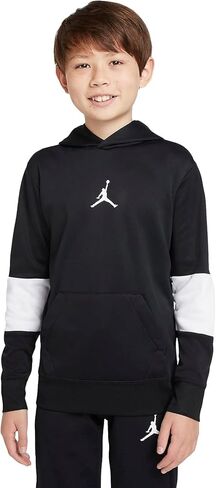 Nike Air Jordan Core Performance Therma Boys' Pullover Hoodie Large Black/White in Saudi Arabia