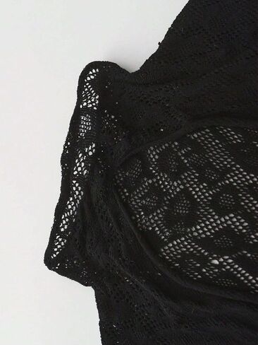 ملابس داخلية نسائية من شبكة صيد السمك، ملابس داخلية شبكية مثيرة مع لباس ضيق من قطعة واحدة بنمط الفهد in Kuwait