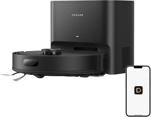 dreame D10 Plus Gen 2 Robot Vacuum and Mop with Self-Emptying Base for 90 Days of Cleaning, 6000 Pa Suction and LiDAR Navigation, Obstacle Avoidance, Wi-Fi Connected in Kuwait