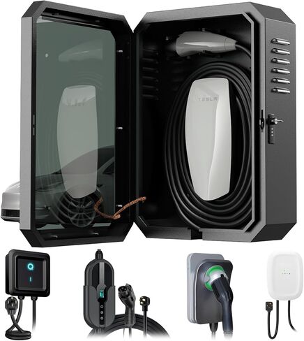 صندوق محطة الشاحن في Yonzee لجهاز Tesla Model Y 3 S X ، صندوق حماية شحن السيارة الكهربائي لمعظم EV in Kuwait