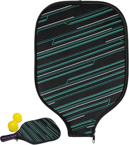 Pickleball Paddle Cover, Elongated Pickleball Covers Black Pickleball Case Pickleball Paddle Bag Neoprene Sleeve for Pickleball Paddles Pickleball Racket Cover Pickleball Accessories (Black) in Kuwait