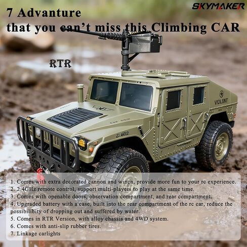 Skymaker RC Jeep MN99s 2024 جديد 1/12 RC الزاحف 2.4 جيجا هرتز RC سيارة RC Rock Crawler 4x4 سيارة صغيرة للتحكم عن بعد مع اثنين من بطارية السيارة RC 1200mah RTR على الطرق الوعرة RC الزاحف للبالغين RC هواية in Kuwait