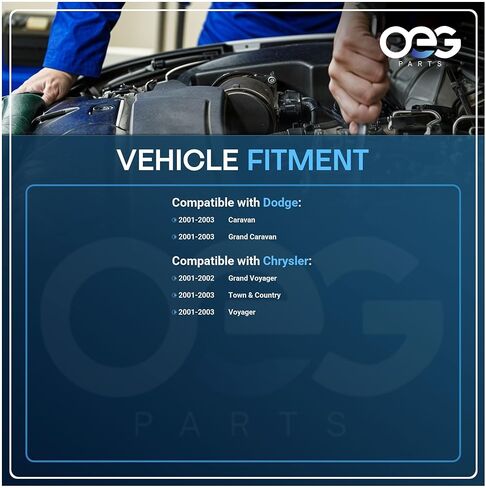 OEG Parts New Front Wiper Motor & Linkage Compatible with Dodge Grand Caravan 2001-2003 01 02 03 & Chrysler Town & Country Voyager 5018657AA, 227111, AA1403016L, WIP1686 in Saudi Arabia