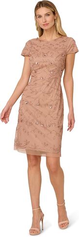 Adrianna Papell Women's Beaded Sheath Dress in Saudi Arabia