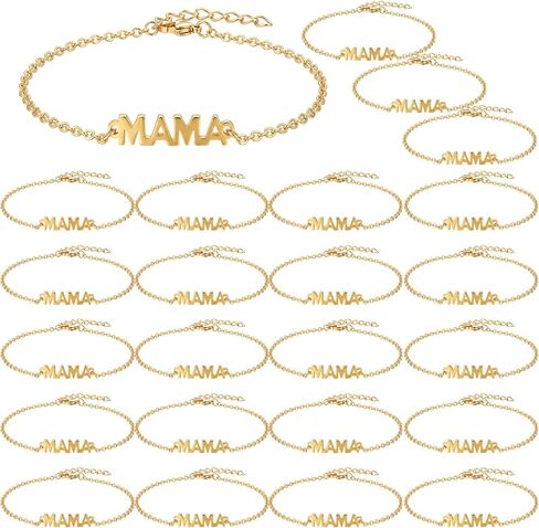 36 Pcs Mom Bracelets Polymer Clay Beaded Stretch Bracelets Letter Bracelets Set Mother's Day Boho Jewelry for Church Women Mother's Day Gifts for Mom Grandmom in Saudi Arabia