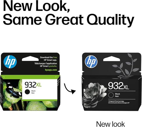 Original HP 932XL Black High-yield Ink Cartridge | Works with HP OfficeJet 6100, 6600, 6700, 7110, 7510, 7610 Series | CN053AN in Kuwait