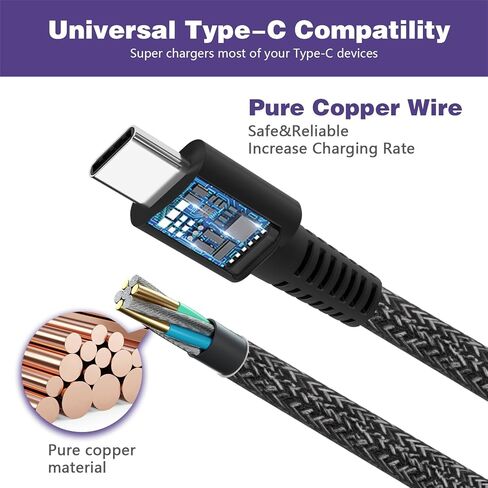 130W USB C Charger for Dell 130W Laptop Charger USB C - Dell XPS 15 Charger, Dell USB-C 130 W AC Adapter, XPS 17 9575 9700 Precision 5560 5550 5750 Latitude 7310 7210 9410 9510 with 1meter Power Cord in Kuwait