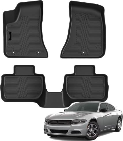 Auxko All Weather Floor Mats Fit for Ram 2500/3500 Crew Cab 2019-2024 TPE Liners Accessories All Season Guard Odorless Anti-Slip Floor Mats for Ram 2019 2020 2021 2022 2023 2024 Black in Saudi Arabia