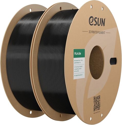eSUN PLA Filament 1.75 مم، خيوط طابعة ثلاثية الأبعاد عالية المتانة، خيوط PLA مطورة، دقة الأبعاد +/- 0.03 مم، 1 كجم لكل بكرة، 4 بكرات خيوط طباعة ثلاثية الأبعاد للطابعات ثلاثية الأبعاد، أسود in Kuwait