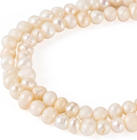 134Pcs Freshwater Keshi Pearl Beads Natural Small Real Pearls Summer Sea Ocean Beach Beads for Crafts DIY Bracelet Jewelry Making Supplies Wedding Bouquets Decorations Creamy White in Saudi Arabia