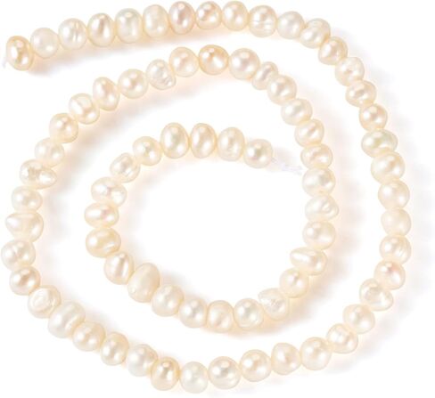 134Pcs Freshwater Keshi Pearl Beads Natural Small Real Pearls Summer Sea Ocean Beach Beads for Crafts DIY Bracelet Jewelry Making Supplies Wedding Bouquets Decorations Creamy White in Saudi Arabia