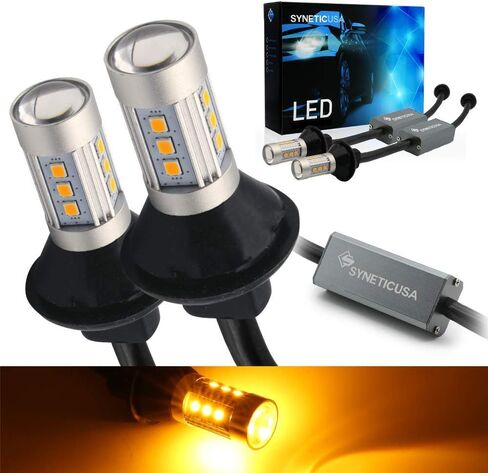 Syneticusa 7443 Error Free Canbus Ready Dual Color Switchback LED Turn Signal Light Bulbs DRL Parking Lamp No Hyper Flash All in One in Saudi Arabia