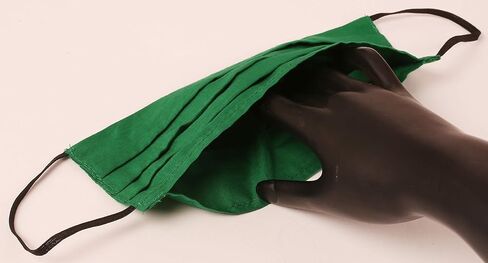 Touchstone Indian Heritage Fabric filter pocket nose bridge double layer cotton face mask reusable washable for men, women (Pack of 3). Red Mustrad White in Kuwait