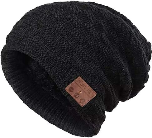 قبعة صغيرة لاسلكية مع سماعات رأس قبعة صغيرة ذكية قبعات شتوية دافئة موسيقية متماسكة قبعة 5.0 سماعة رأس مدمجة بميكروفون يدوي للتزلج والتزلج والركض هدية للرجال والنساء والأولاد والبنات باللون الأزرق in Kuwait