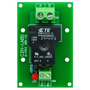CZH-Labs 12V Passive SPST-NO 30Amp Power Relay Module Board.