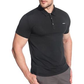 BROKIG Men's BREAME Athletic Polo Shirts,Quick Dry Casual Golf Shirt Short Sleeve Polo T Shirt for Men