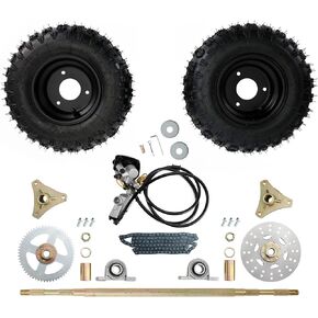 بروس آند شارك 29 بوصة مجموعة المحور الخلفي مجموعة محور العجلة الكاملة لدراجات Go Kart Quad Trike Drift Bikes Go Kart Wheels Go Kart طقم المحور الخلفي