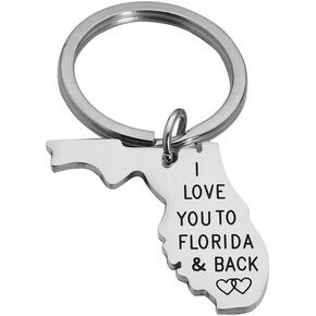 State Map Keychain Long Distance Relationship Gifts Country Map Keyring Best Friend Moving Away Gift in Kuwait