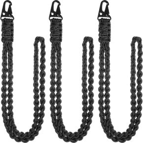 Tenare 3 Pieces Heavy Duty Badge Lanyard for ID Badges Key Hook Wrist Strap Badge Keychain Necklace Outdoor, Camera