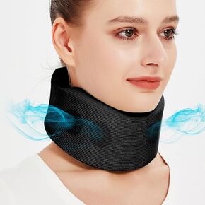 Soft Neck Brace Universal Cervical Collar, Neck Brace for Sleeping Foam Wraps Keep Vertebrae Stable for Relief of Cervical Spine Pressure B-L (Neck Circumference 14"-16.9", High 2.5")