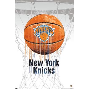 Trends International NBA New York Knicks - Drip Basketball 21 Wall Poster, 22.375" x 34", Unframed Version