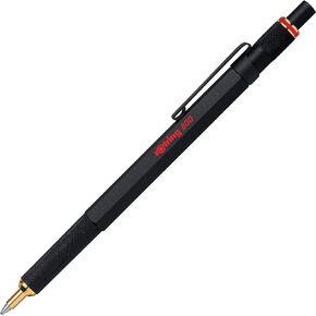 rOtring 800 Retractable Ballpoint Pen, Medium Point, Black