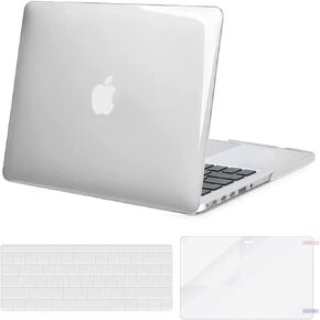 MOSISO Case Only Compatible with MacBook Pro Retina 13 inch (Models: A1502 & A1425) (Older Version Release 2015 - end 2012), Plastic Hard Shell Case & Keyboard Cover & Screen Protector, Antique Green