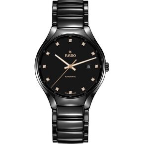 Rado True Automatic Diamond Black Dial Unisex Watch