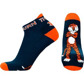 Auburn Tigers Blue Footie Socks