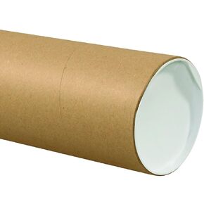 Partners Brand PP6024KHD Jumbo Mailing Tubes, 6" x 24", Kraft (Pack of 10)