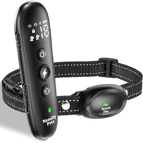 Neoally Dog Training Collar – 3000 Ft Electric Shock Collar with Remote for 8-150lbs Small Medium Large Dogs. Rechargeable Waterproof with 3 Training Modes, Security Lock and LED Anti Lost Lights