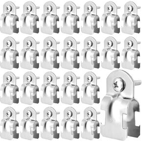 25 Set EMT Pipe Universal Strut Clamps 304 Stainless Steel Strut Channel Accessory Galvanized Conduit Clamp Rigid Pipe Clamp with Bolt and Nut, Silver (2 Inch)